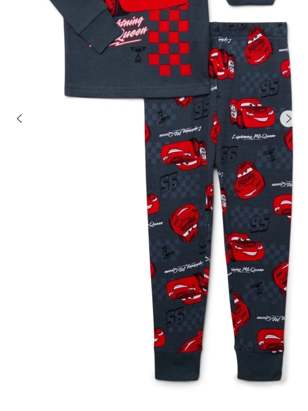 Disney Cars Unisex Toddler Grey 2 PC Pajama Set Size 5T NWT